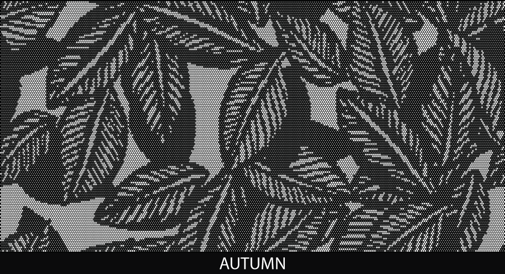 Autumn perforated pool fencing design by Pool Perf