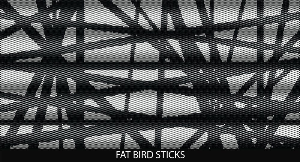 Fat Bird Sticks perforated pool fencing design by Pool Perf