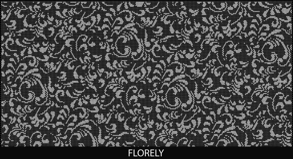 Florely perforated pool fencing design by Pool Perf