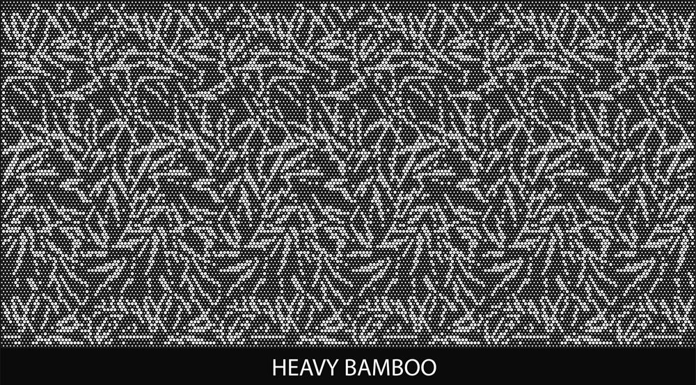Heavy Bamboo perforated pool fencing design by Pool Perf