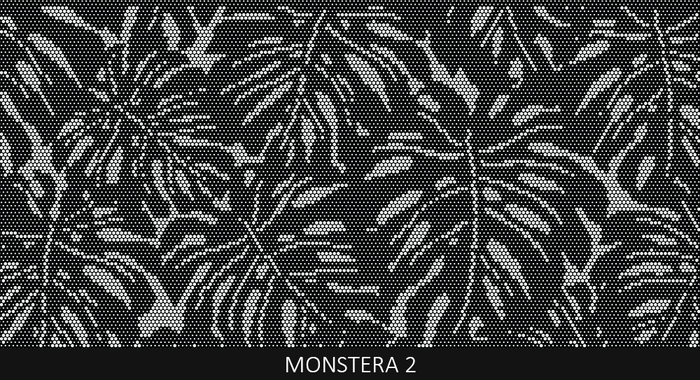 Monstera 2 perforated pool fencing design by Pool Perf