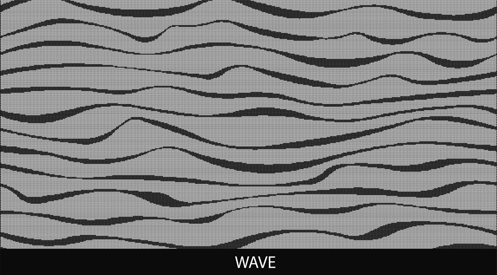 Wave perforated pool fencing design by Pool Perf